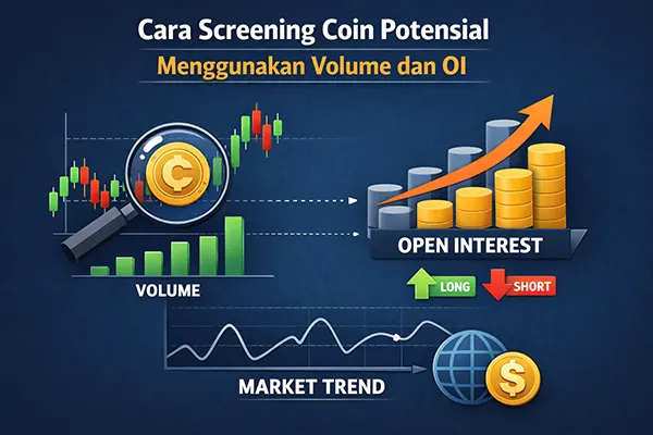 cara screening coin potensial menggunakan volume dan oi