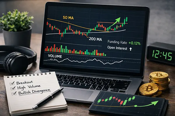 indikator yang sering digunakan trader untuk mencari coin naik