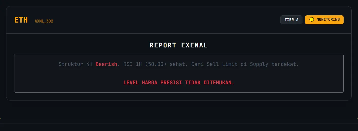 report no entry exenal