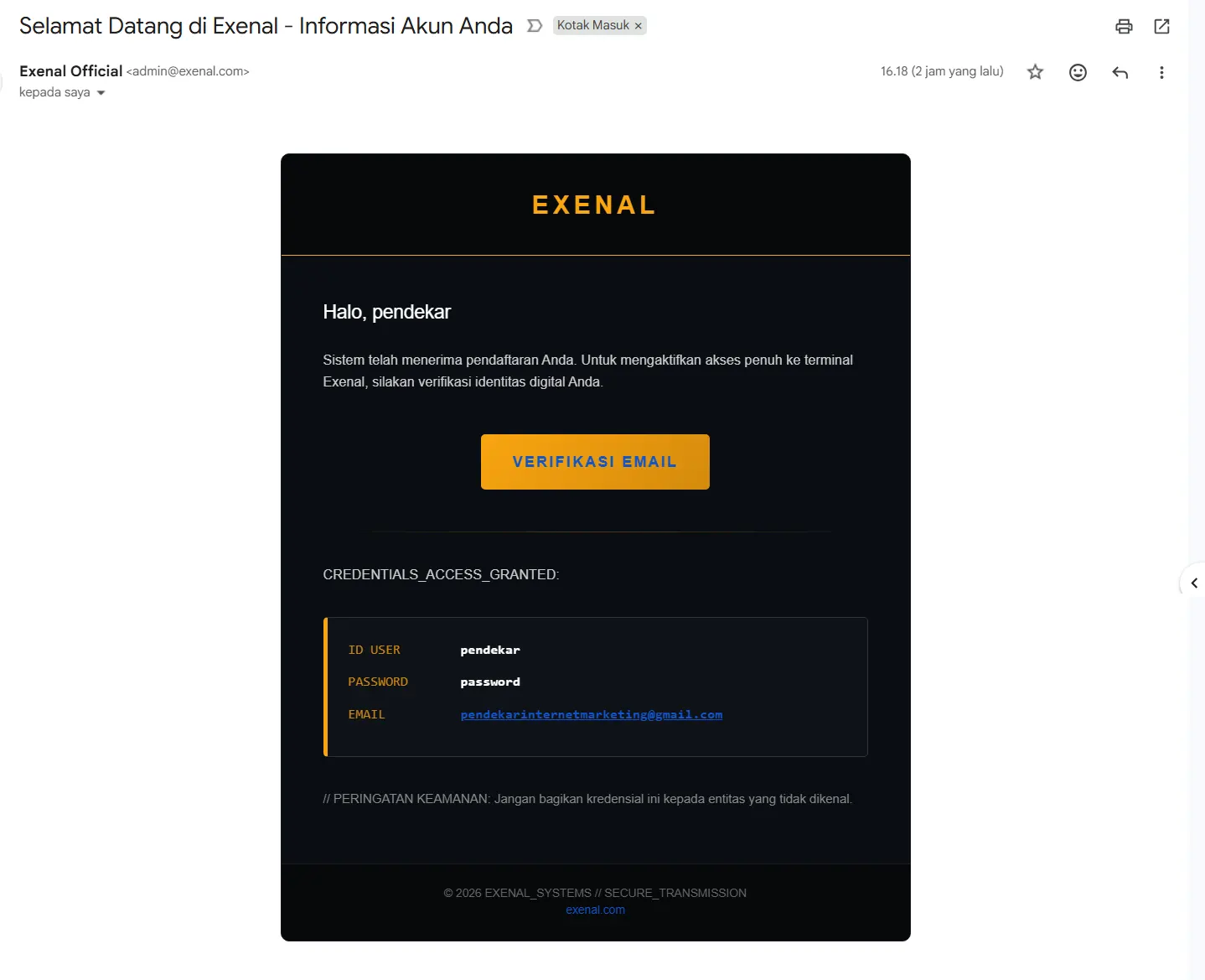 verifikasi email